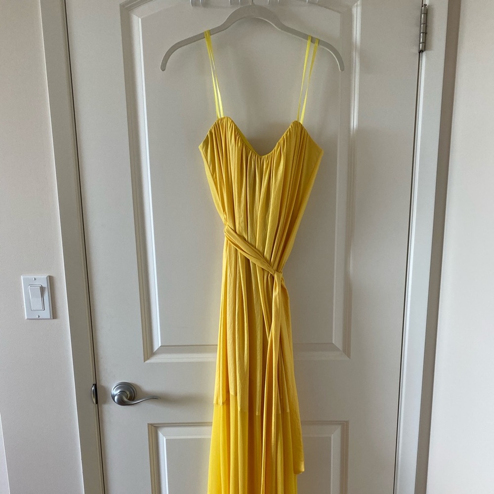 NWT BCBG Yellow Gown